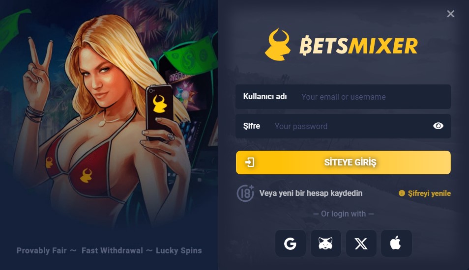 Betsmixer Giriş Sayfası